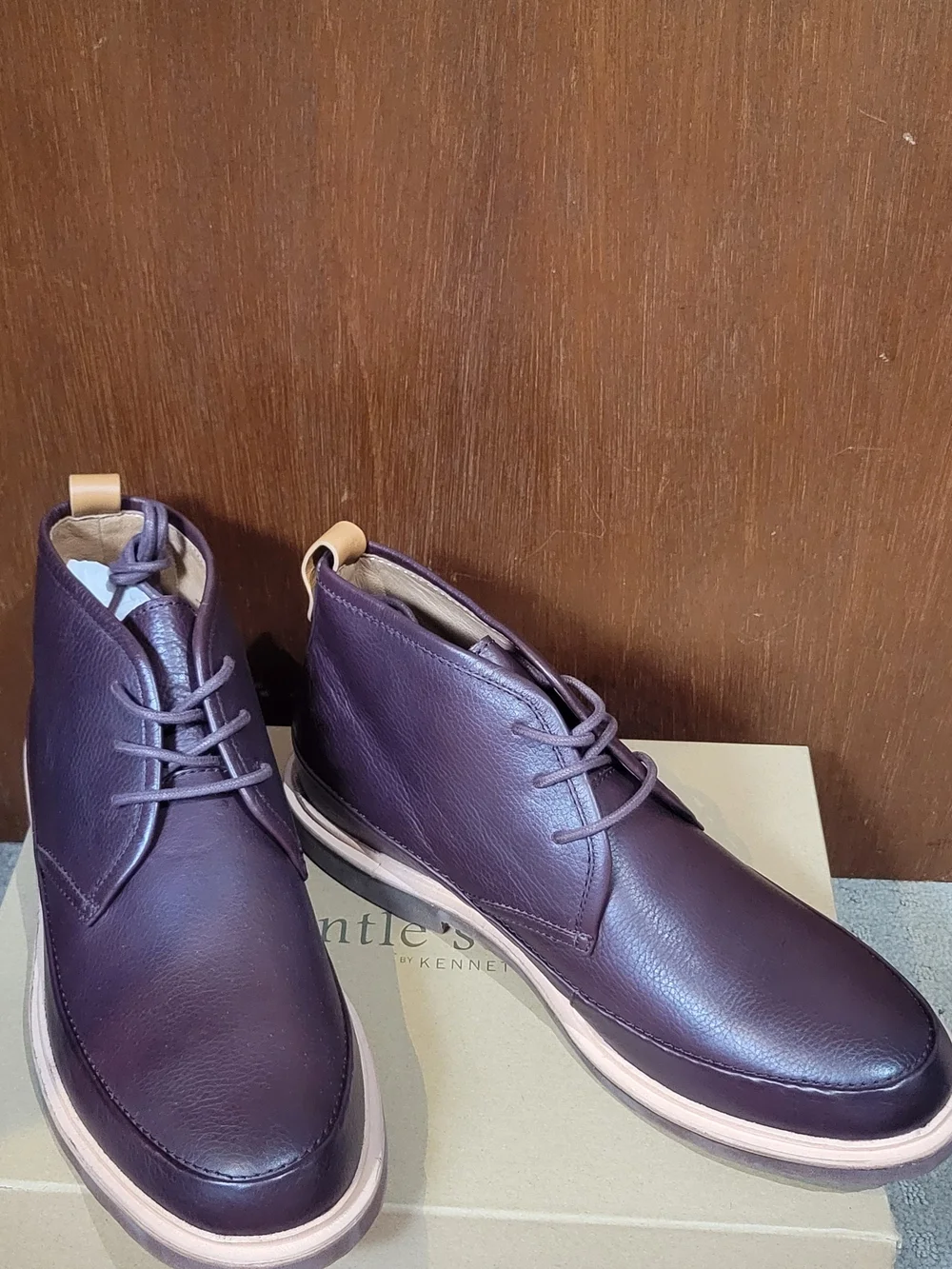 Kenneth Cole Men's Chukka Boots in Dark Burgandy, Donovan Size 12